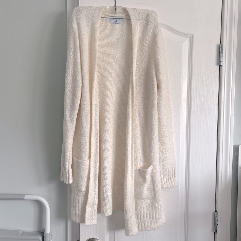 Long knit cardigan